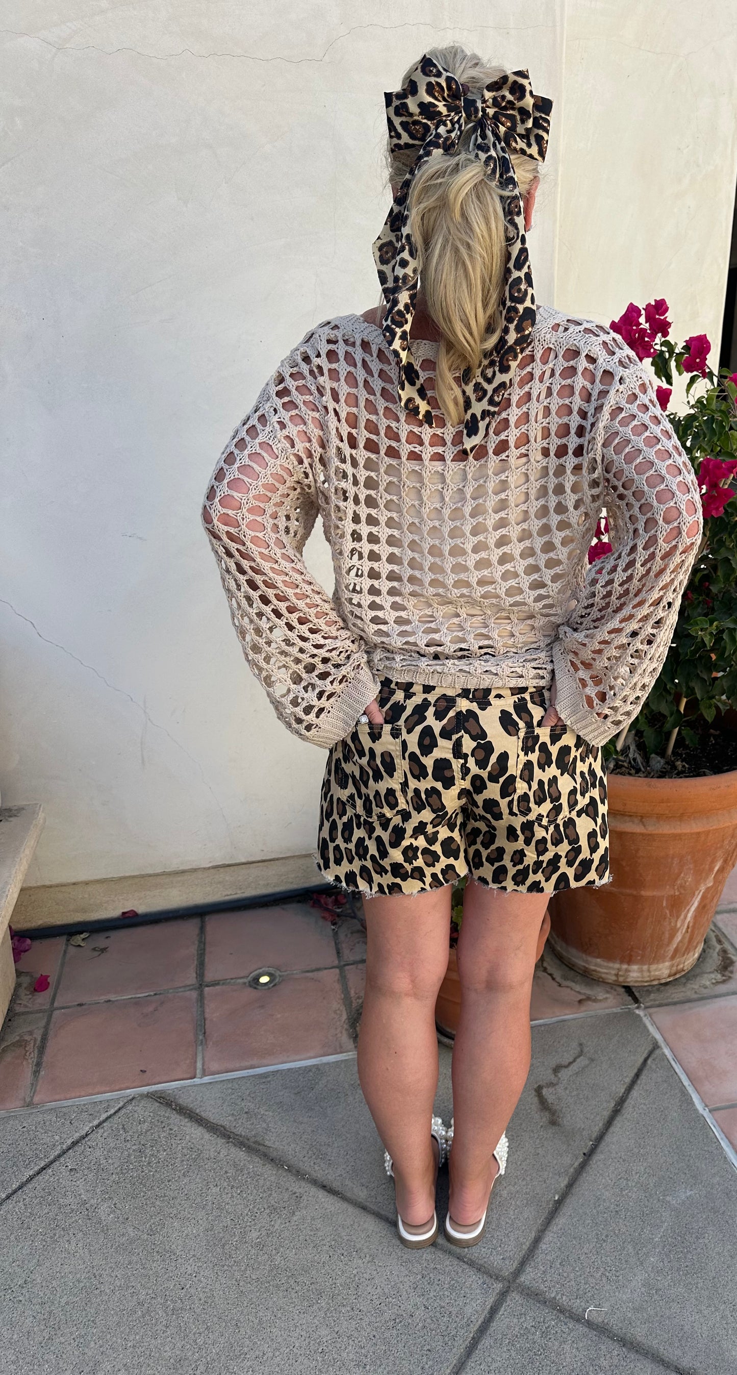 LEOPARD POCKET FREY SHORTS