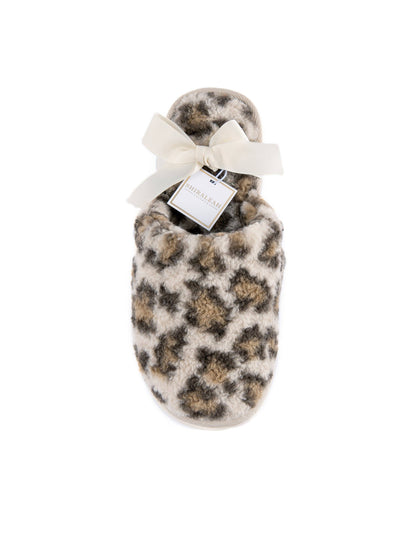AVIGNON LEOPARD PRINT SHERPA SLIPPERS, MULTI