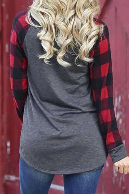 Thankful Fall Buffallo Sleeve Tunic