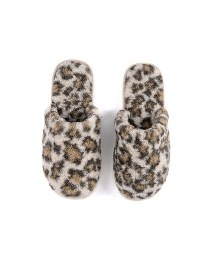 AVIGNON LEOPARD PRINT SHERPA SLIPPERS, MULTI