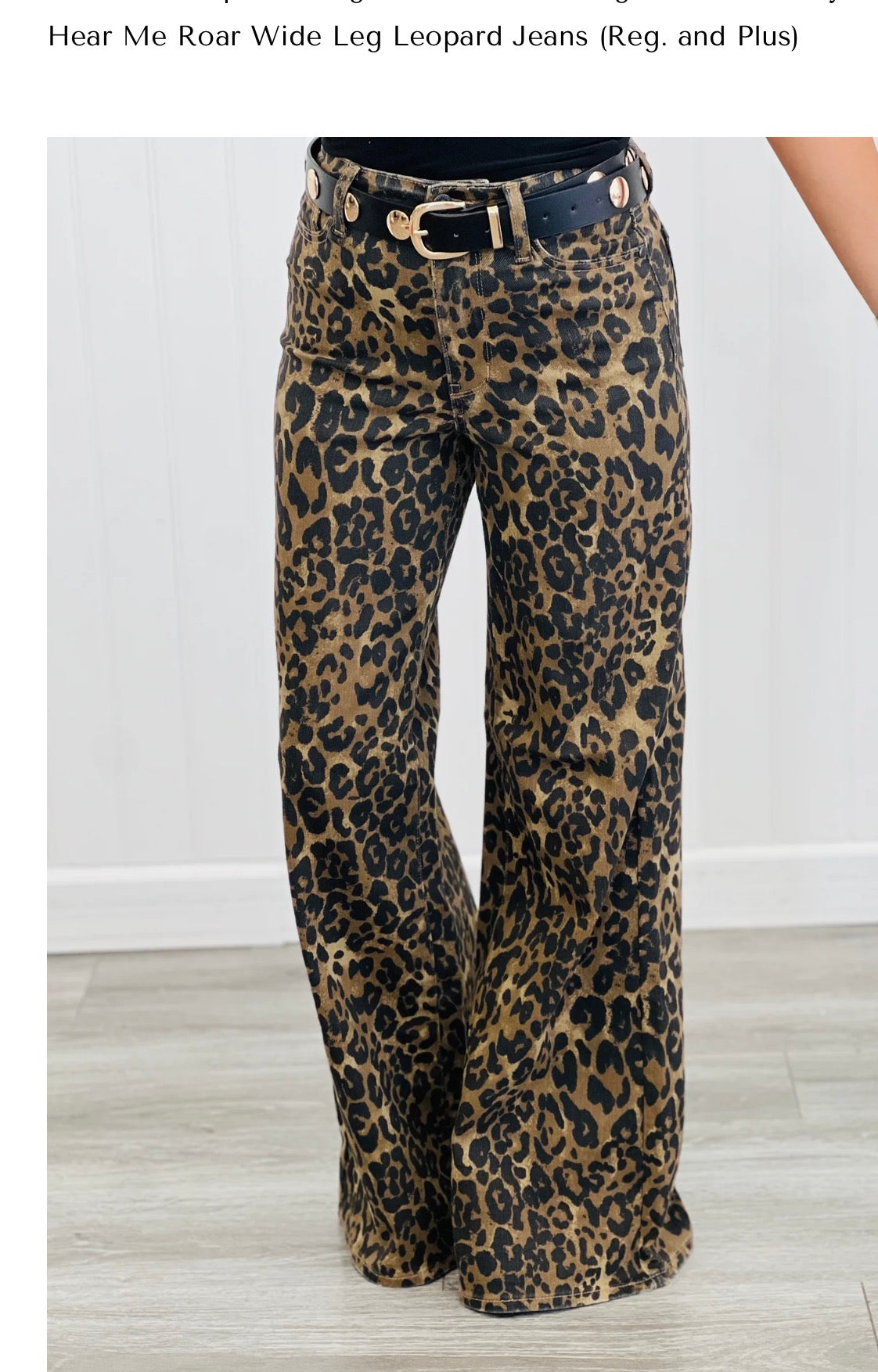 HEAR ME ROAR leopard jeans