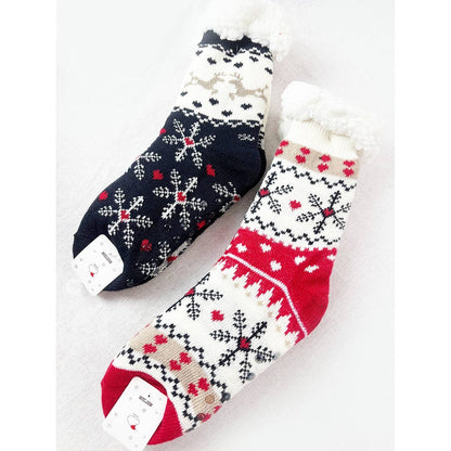 Christmas Fuzzy Slipper Winter Non Slip Warm Socks