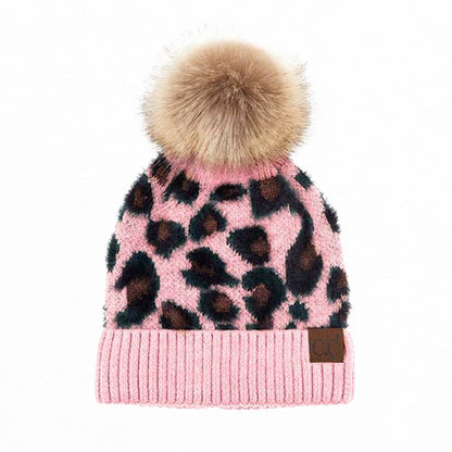 CC Beanie Leopard Winter beanie!