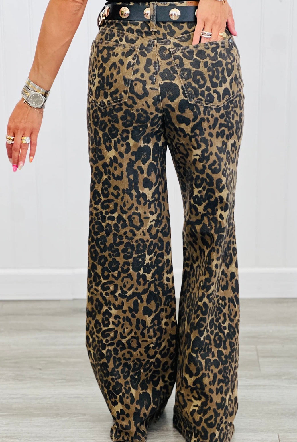 HEAR ME ROAR leopard jeans