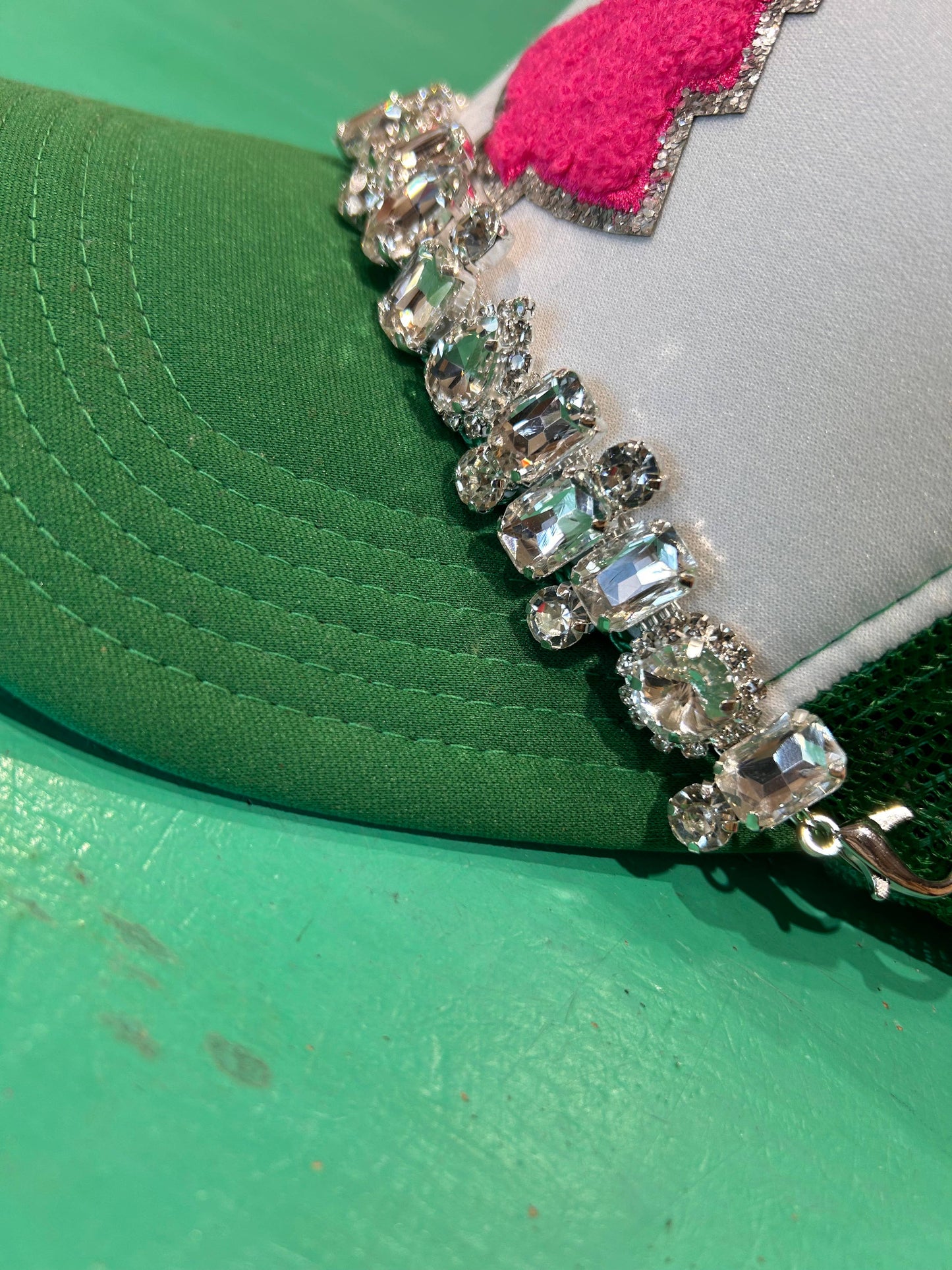 Jumbo Rhinestone Trucker Chain | Hat Jewelry | Sparkle |
