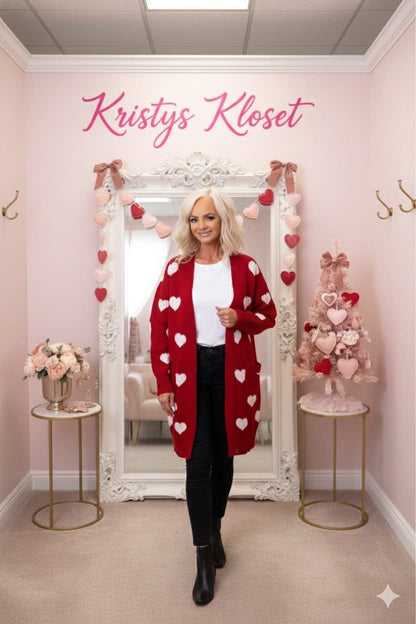 All over heart Cardigan