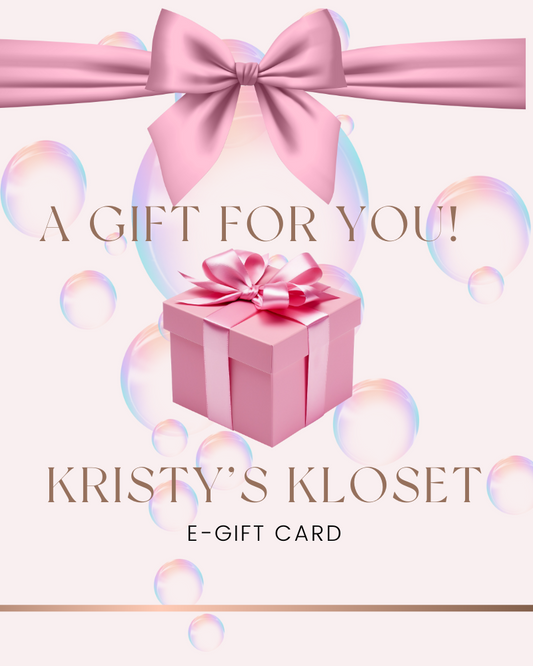 Kristys Kloset E-Gift Card