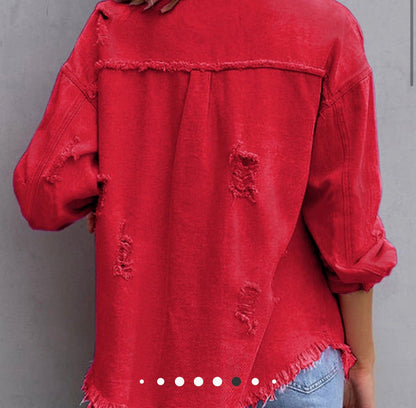 RAW EDGE DENIM JACKET