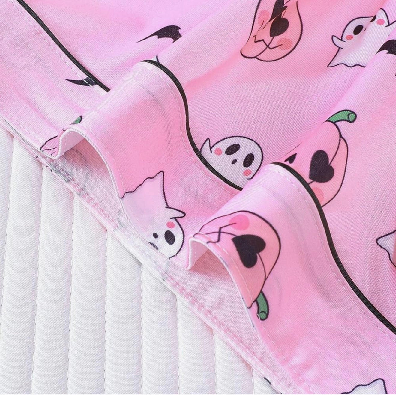 Pink cotton ghost pumpkin pjs!