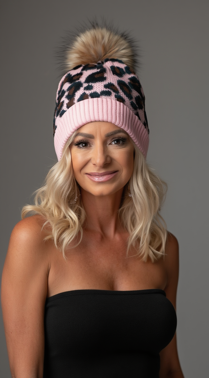 CC Beanie Leopard Winter beanie!
