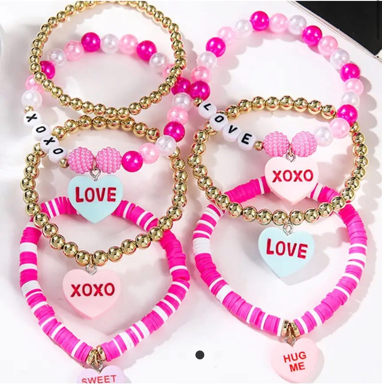 Candy Heart Charm Bracelet Party