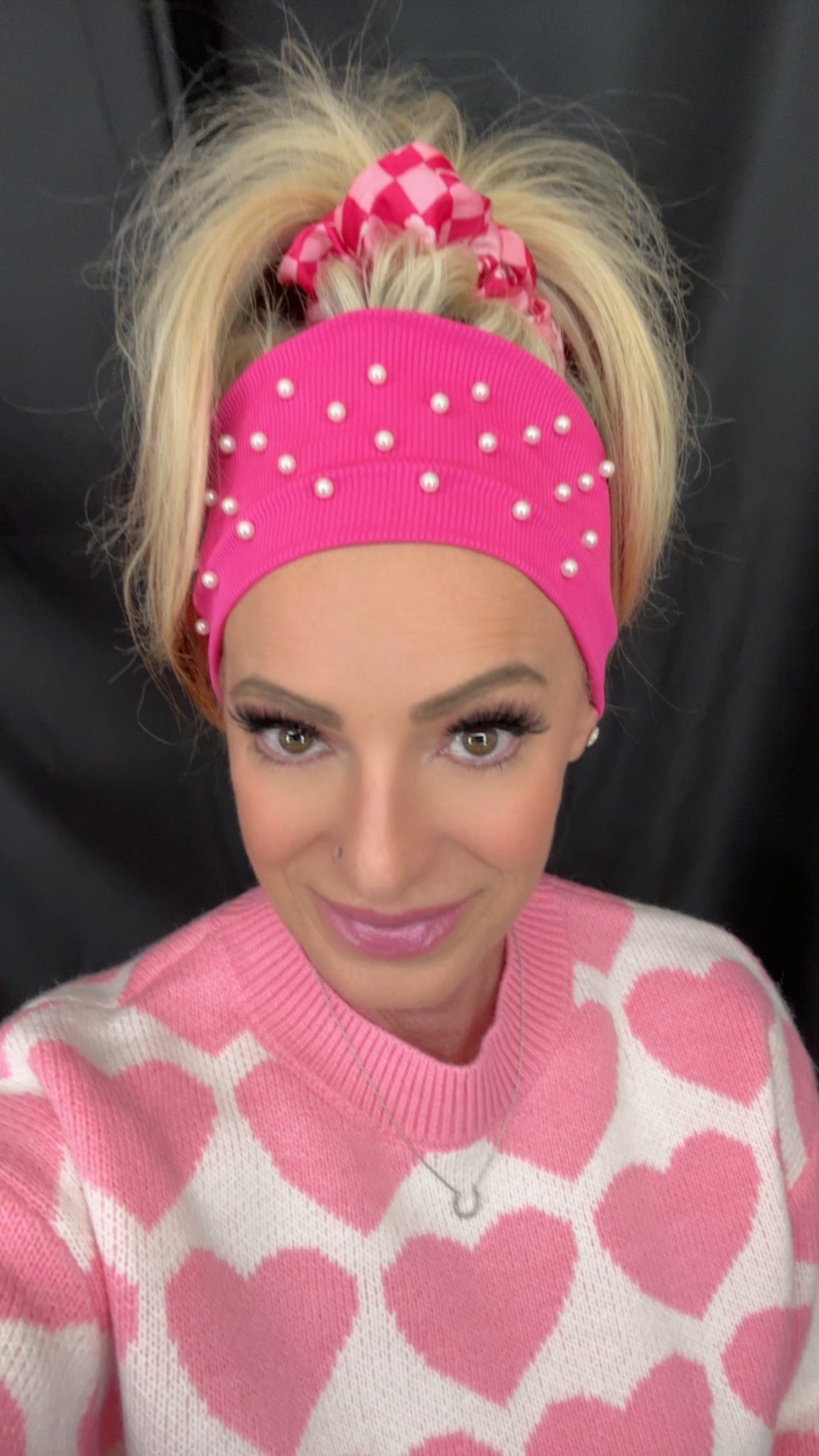 BARBIE PINK PEARL HEADBANDS