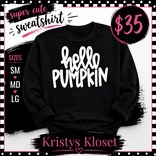 HELLO PUMPKIN COZY SWEATSHIRT
