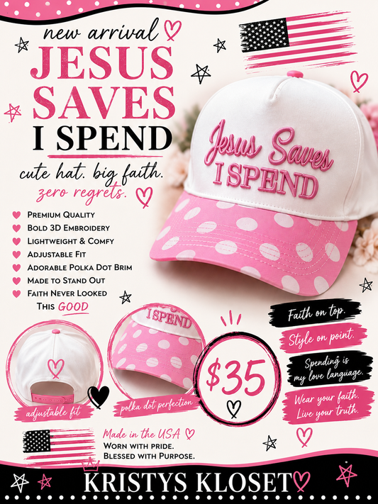 JESUS SAVES I SOEND HAT