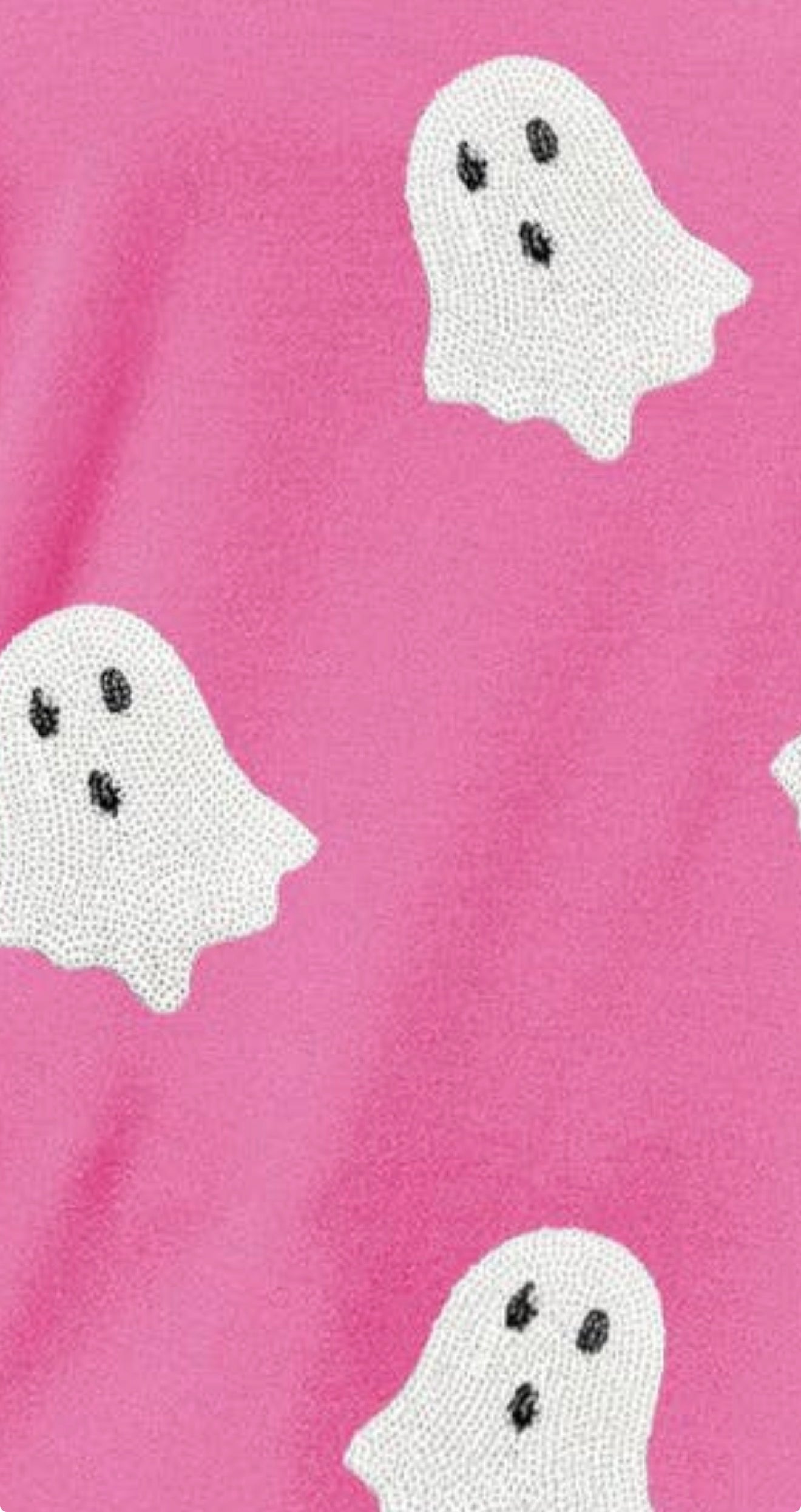 Pink Sequin Ghost Tee
