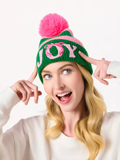 "JOY" BEANIE, GREEN