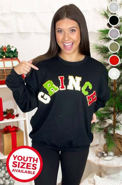 Grinch Ideal Chenille Sweatshirt