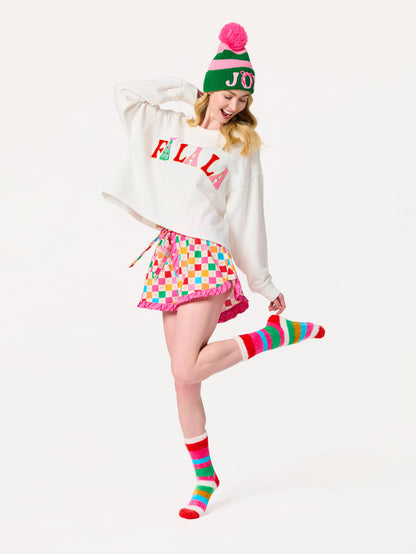"JOY" BEANIE, GREEN
